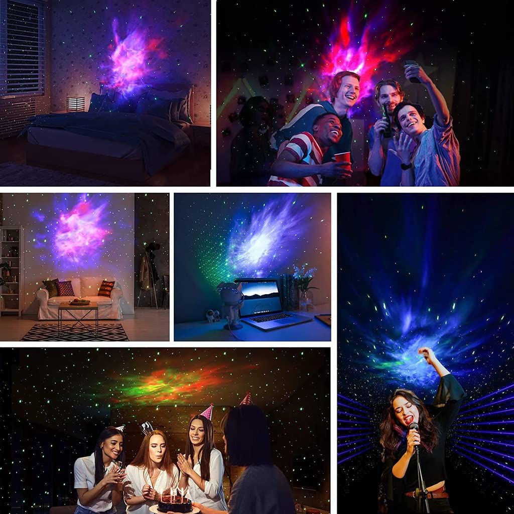 Astronaut Galaxy Projector – LED Star Night Light for Room Décor