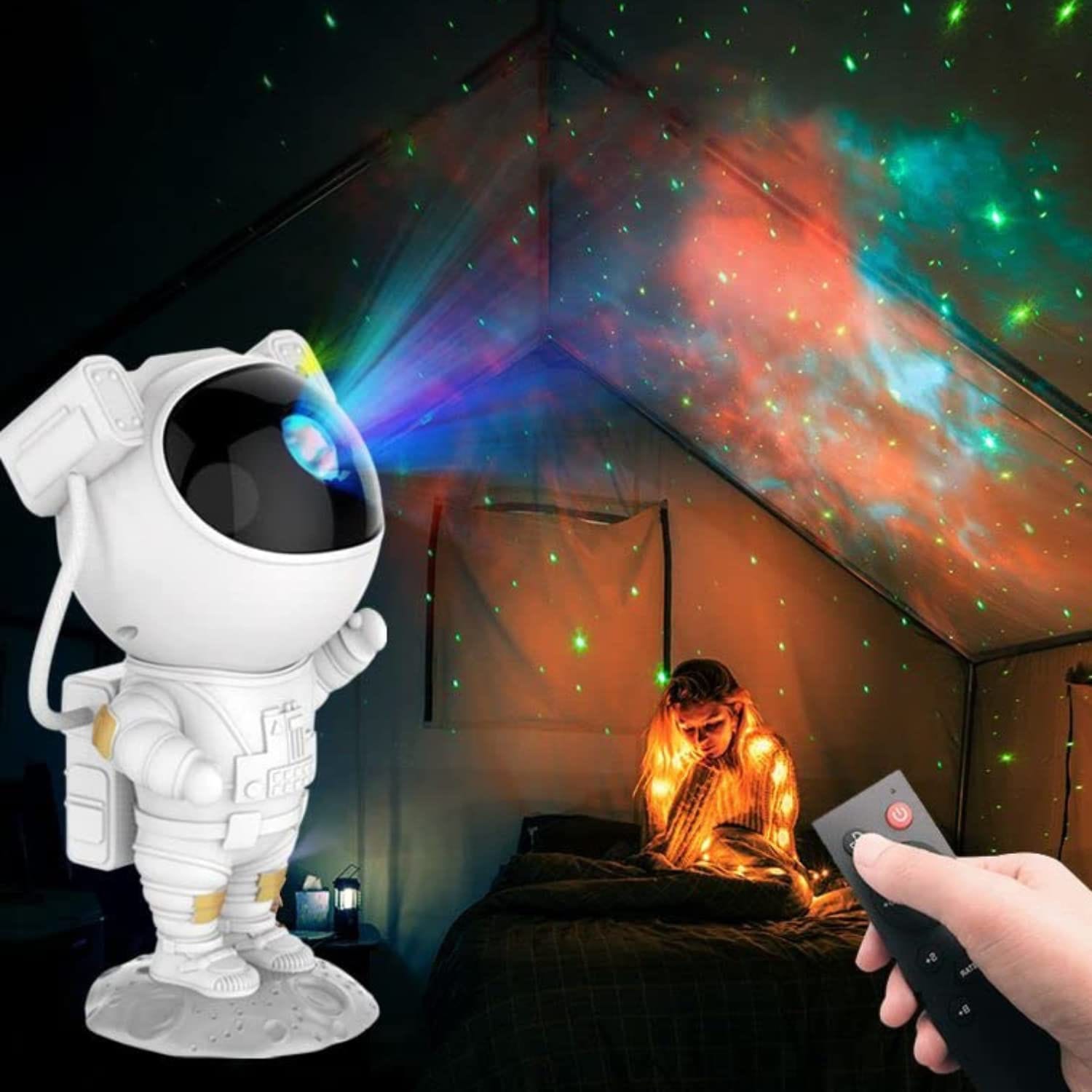 Astronaut Galaxy Projector – LED Star Night Light for Room Décor